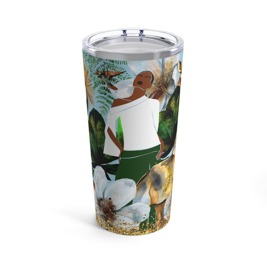 Into the Jungle African American Tumbler 20oz