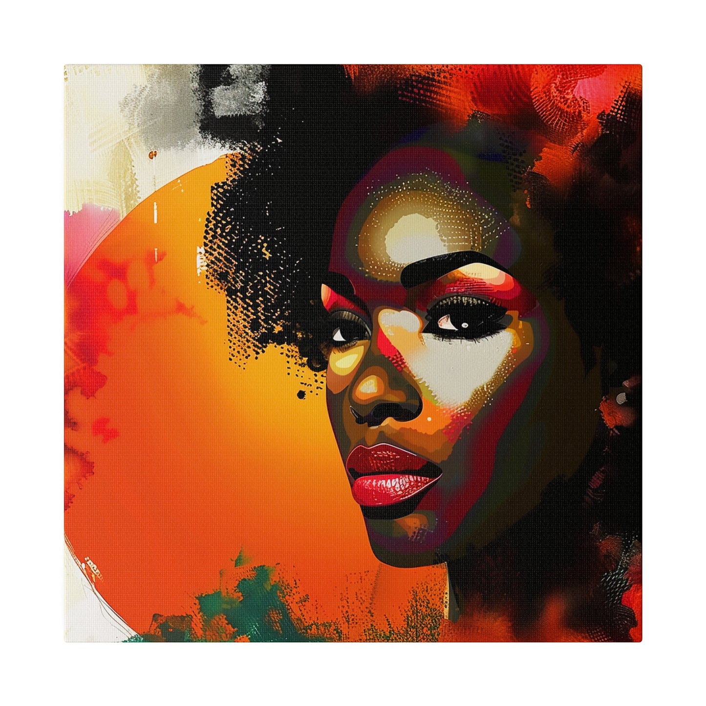 Abstract African American Canvas Art