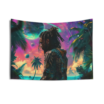 The New Tropics African American Indoor Wall Tapestry